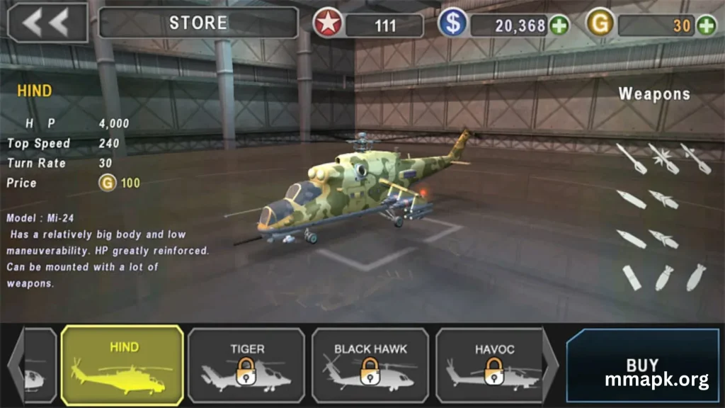 Gunship battle helicopter 3d MOD APK